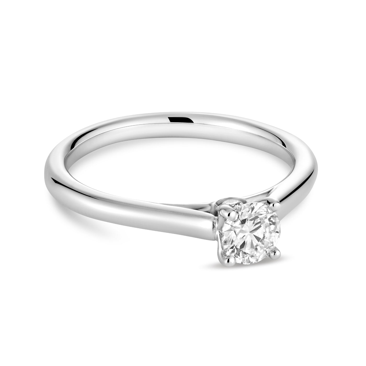 Brilliant Round Solitaire Diamond Engagement Ring