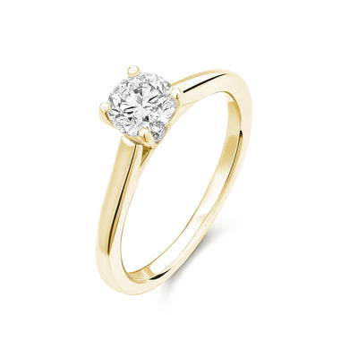 Brilliant Round Solitaire Diamond Engagement Ring