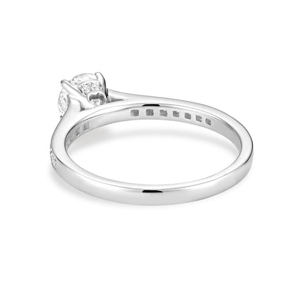 Solitaire Channel Diamond Engagement Ring