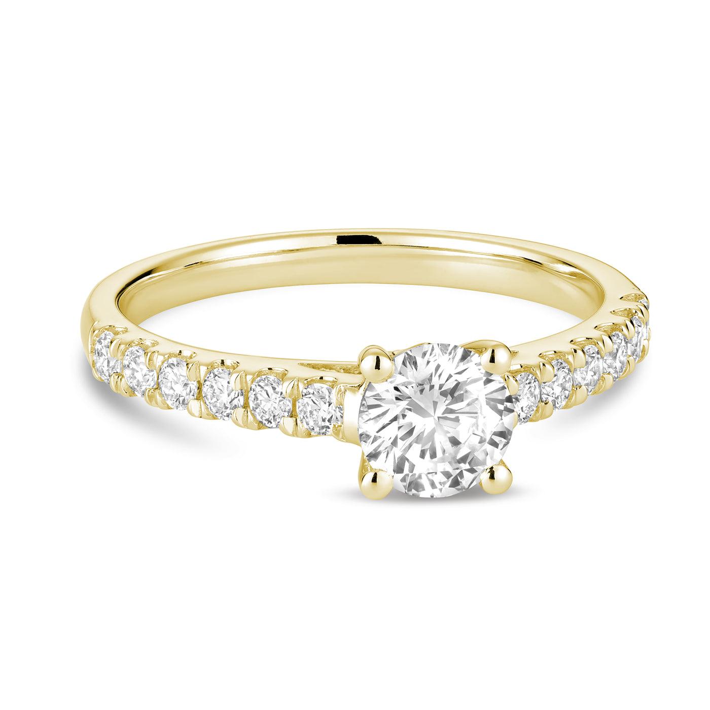 Solitaire Round Diamond Engagement Ring