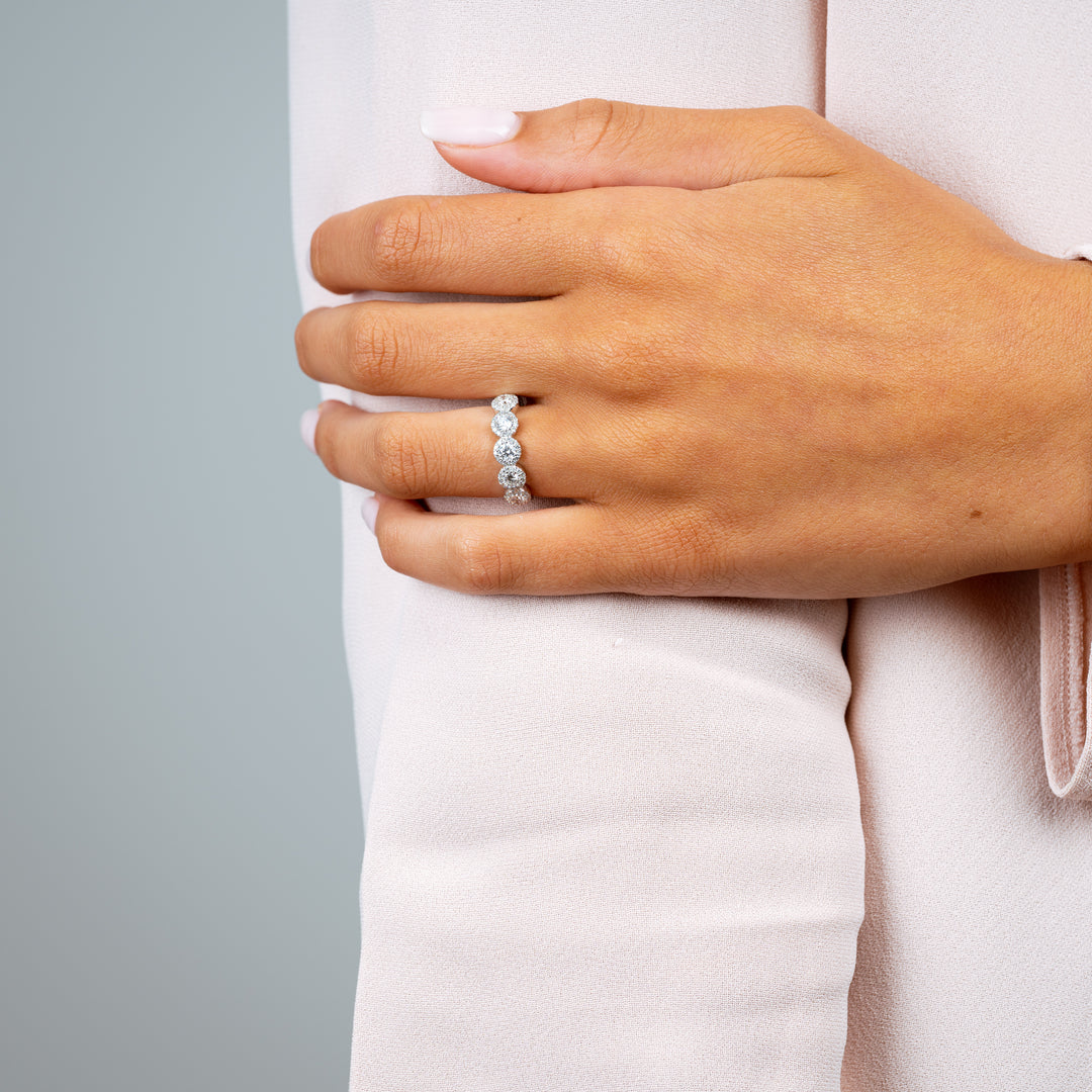 セール！NUMBERING #3511 White - Ring N-dia Luce - 4 Diamond White Gold Ring – HRH Joaillerie